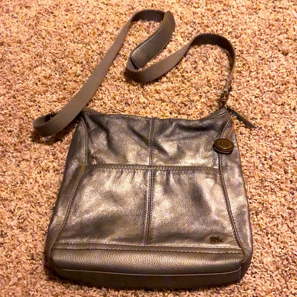 The Sak Bags The Sak Grey Metallic Crossbody Poshmark
